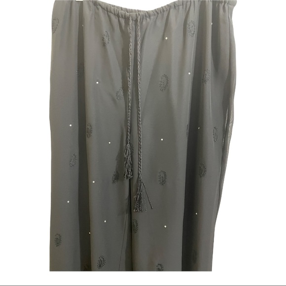 Soft surroundings lace elastic drawstring waist  with small rhinestone L… - Picture 5 of 7